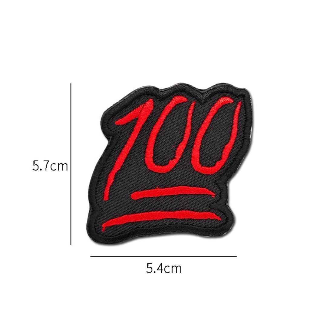 Patch_velcro thêu 100 điểm dán ba lô_quần áo_túi xách