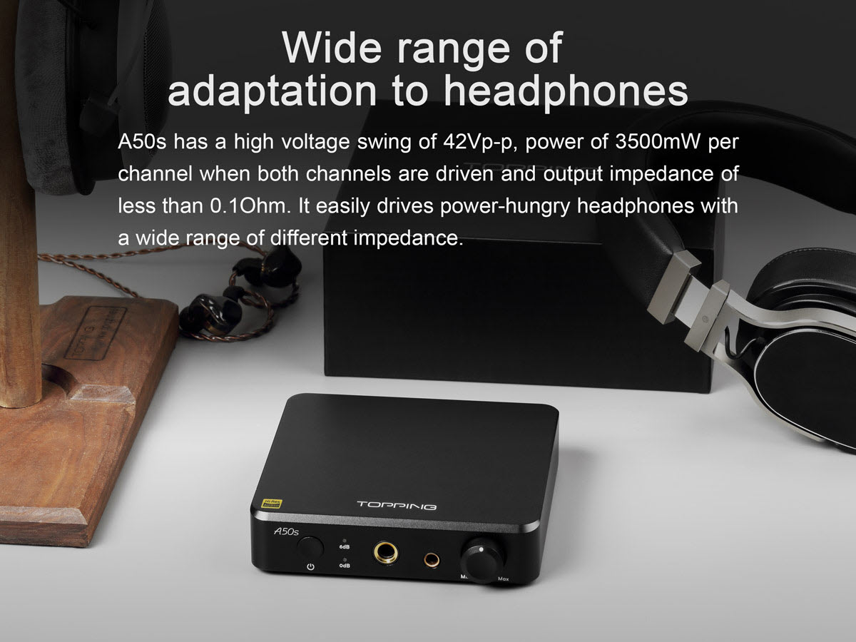 Topping Aa50s - Bộ Preamplifier Công Nghệ NFCA Dùng Cho Headphone Single-End Cổng 6.35mm SE và 4.4mm - Hàng Chính Hãng