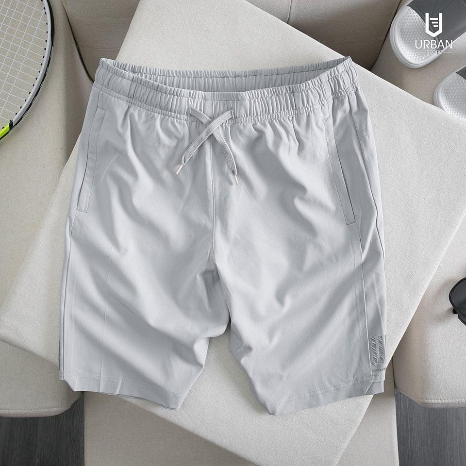 Quần đùi nam mặc nhà chất gió, Quần short nam thể thao co giãn,vận động thoải mái DiHU 3 sọc