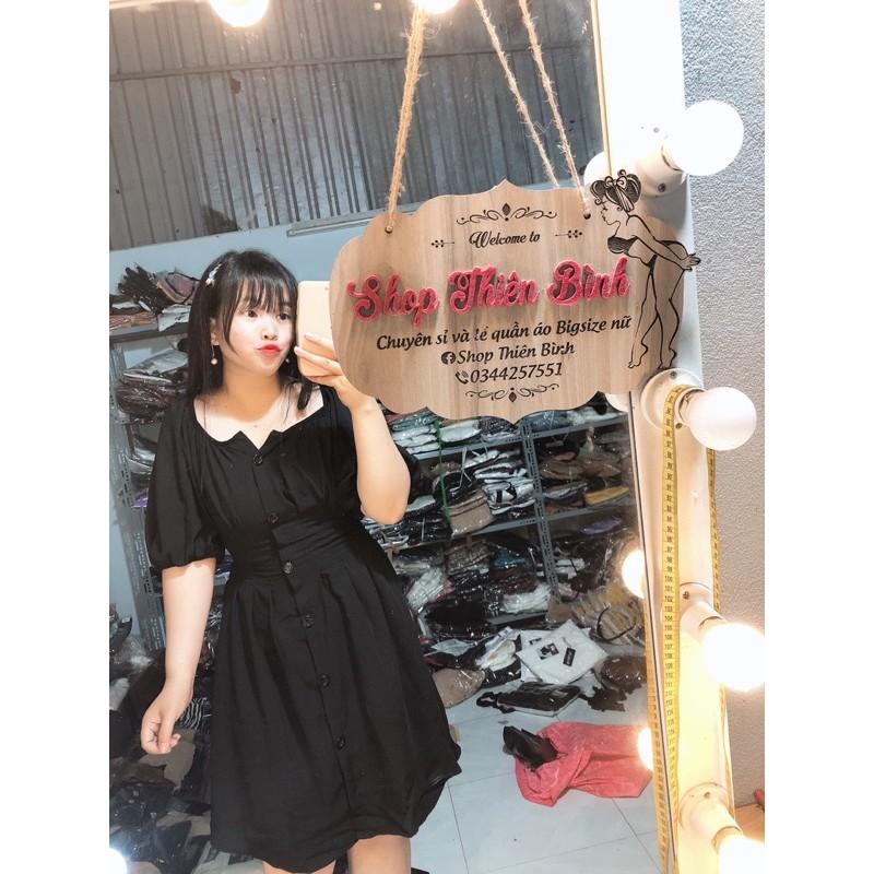 Đầm nhấn ly tay phồng