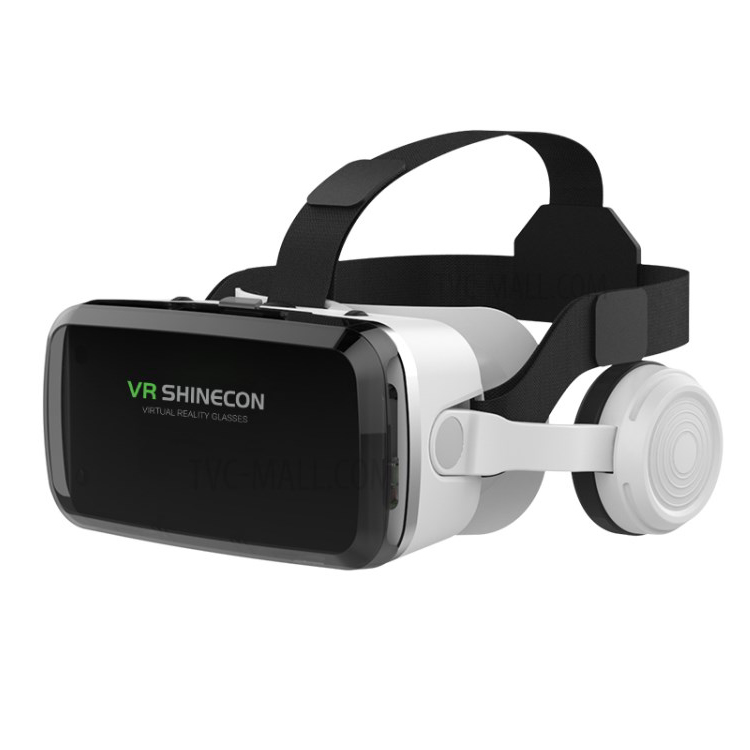 Kính thực tế ảo 3D Vr Shinecon thấu kính Bluelens, tai nghe bluetooth cho android, ios
