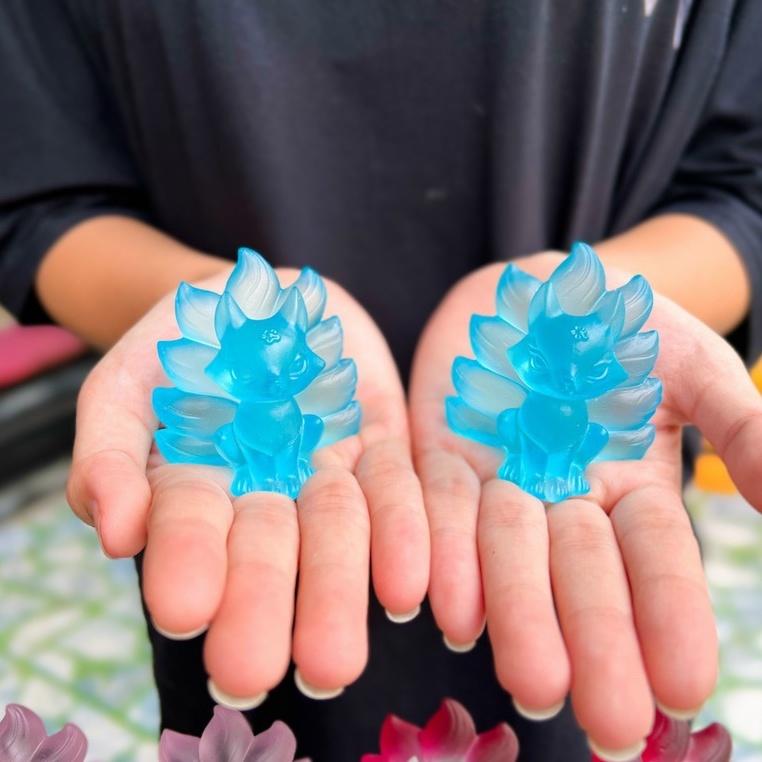 Tượng Hồ Ly Lưu Ly Cao Cấp - Size mini Siêu Xinh