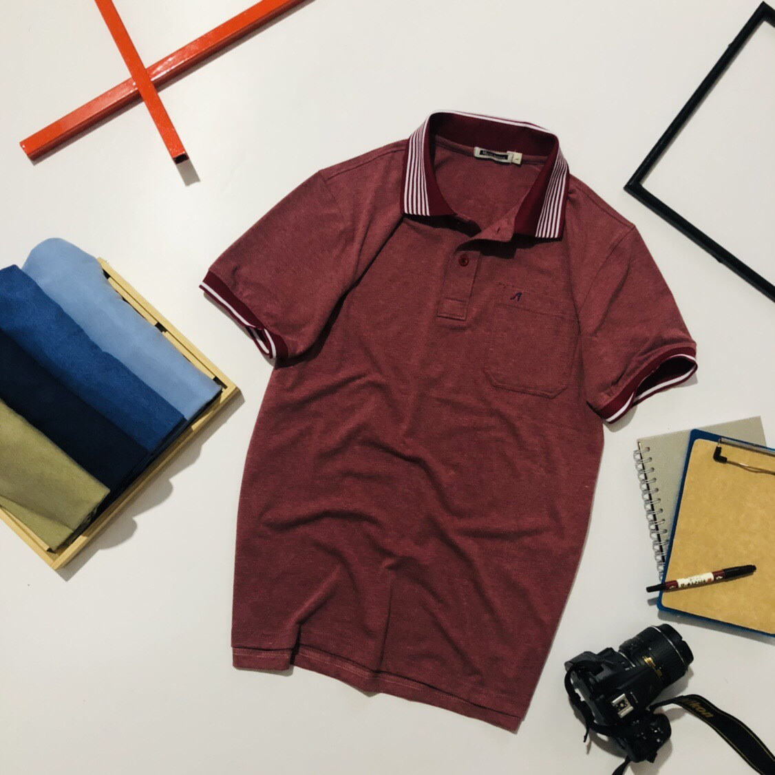 Áo thun nam trung niên cotton 100% mẫu TRƠN có túi cao cấp