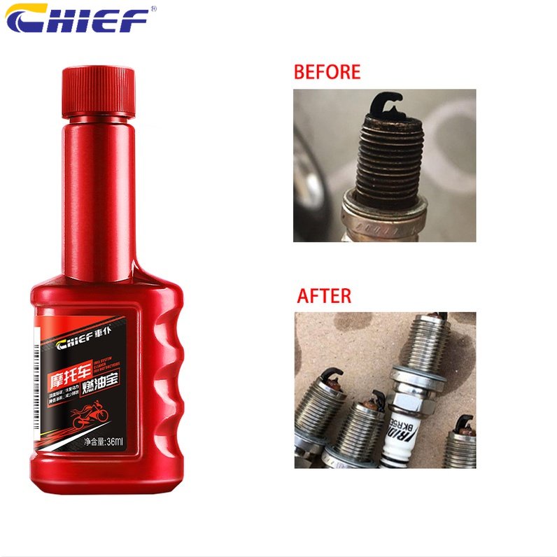 Chai súc béc xăng làm sạch cặn carbon kim phun Chief giúp tiết kiệm nhiên liệu cho xe máy