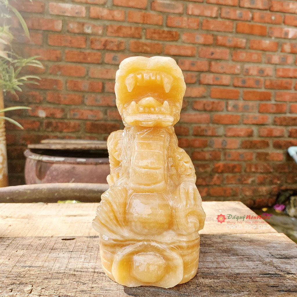 Tượng Rồng đá phong thuỷ 12 con giáp đá ngọc hoàng long