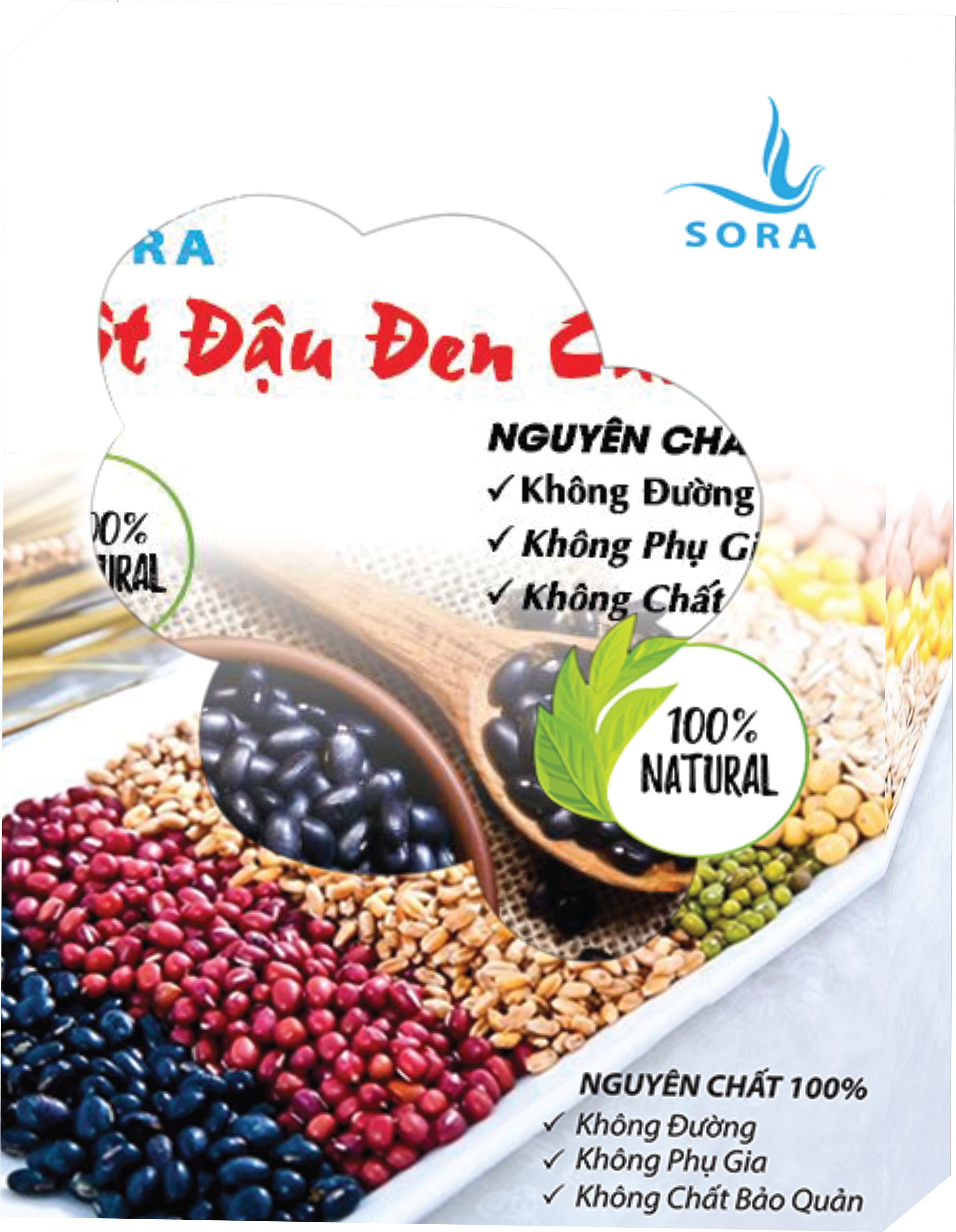 Sora Bột đậu đen cao cấp nguyên chất 100%