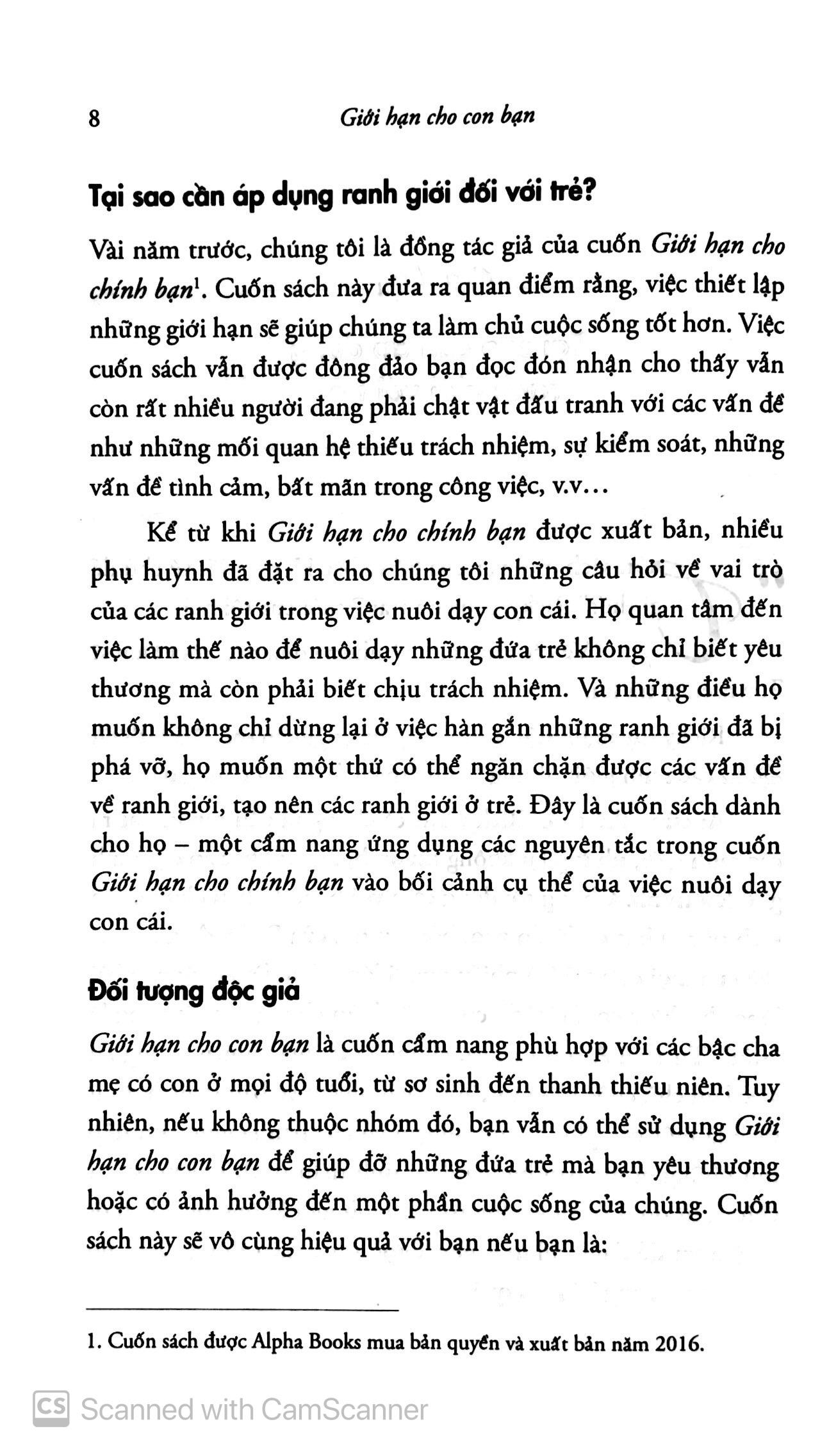 Giới Hạn Cho Con Bạn