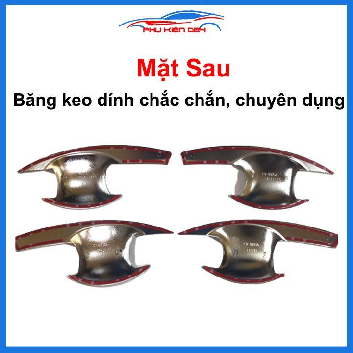 Ốp tay hõm Civic 2016-2017-2018-2019-2020 vân carbon, mạ crom chống trầy bảo vệ cửa xe ô tô