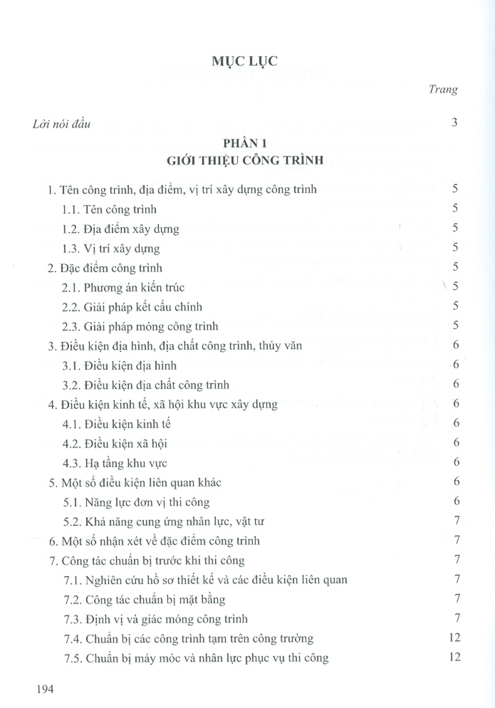 Hướng Dẫn Đồ Án Kỹ Thuật Thi Công 1 (Tái bản)