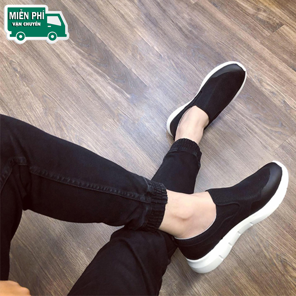 (Free Ship) Giày Lười Thể Thao Nam Dáng Slip On Thời Trang, Mềm Êm Chân, Thoáng Khí, Dáng Đẹp, Hiện Đại, Chuẩn Xuất Khẩu EU