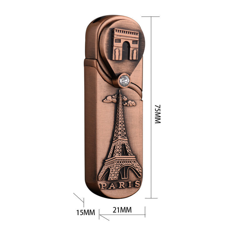 Bật Lửa Khè Khóa Xoay Hình Tháp EIFFEL PARIS - Xài Gas