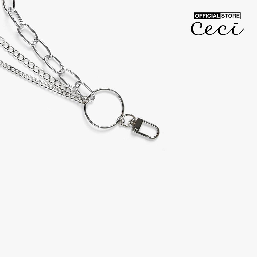 CECI - Thắt lưng nữ dạng mắc xích thiết kế ba tầng cá tính CC8-02000026-03
