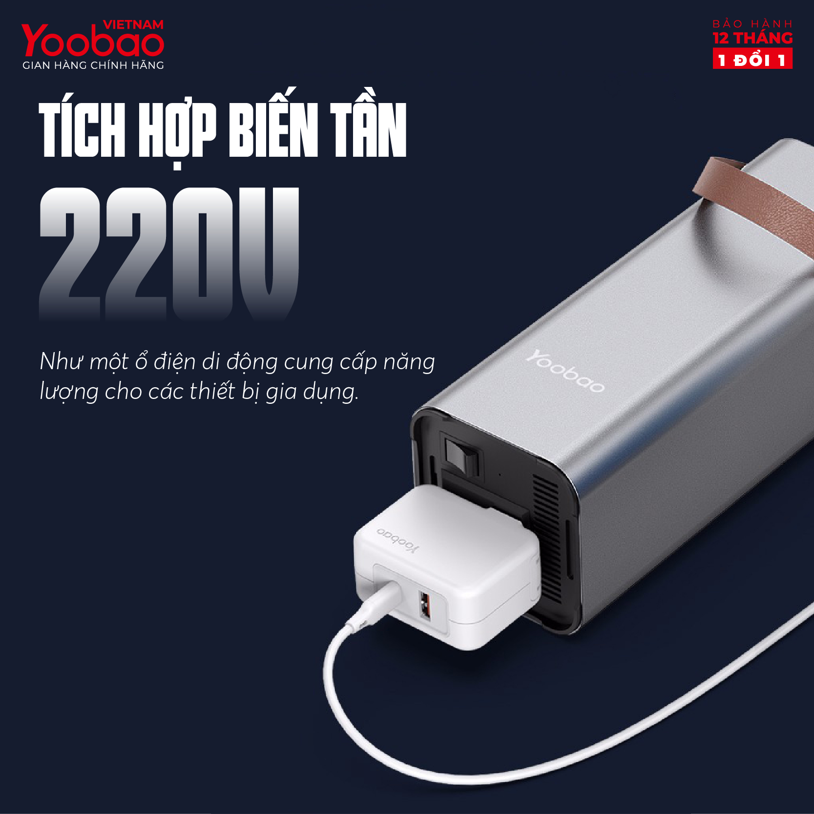 Pin sạc dự phòng 42000mAh Yoobao EN1 Sạc nhanh PD3.0 & QC3.0 220V - Hàng chính hãng