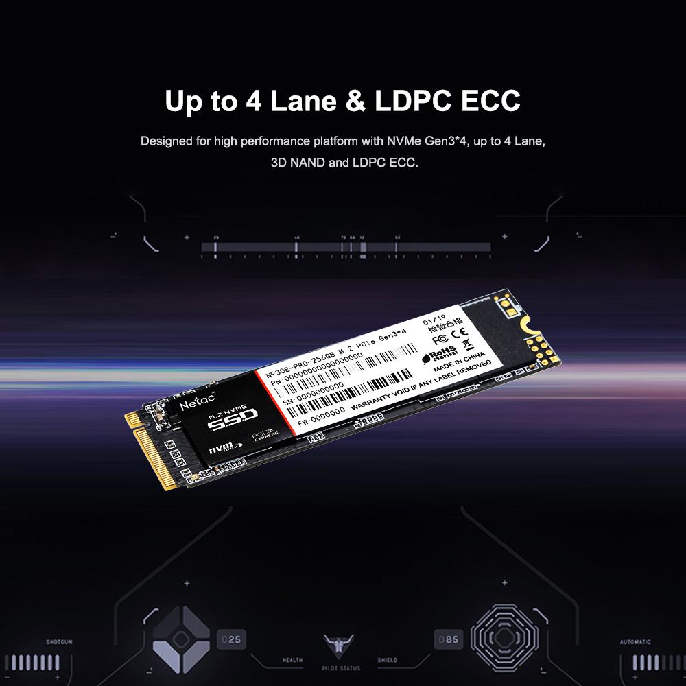 Netac N930E Pro M.2 2280 SSD 1TB NVMe PCIe Gen3*4 3D MLC/TLC NAND Flash Solid State Drive SSD