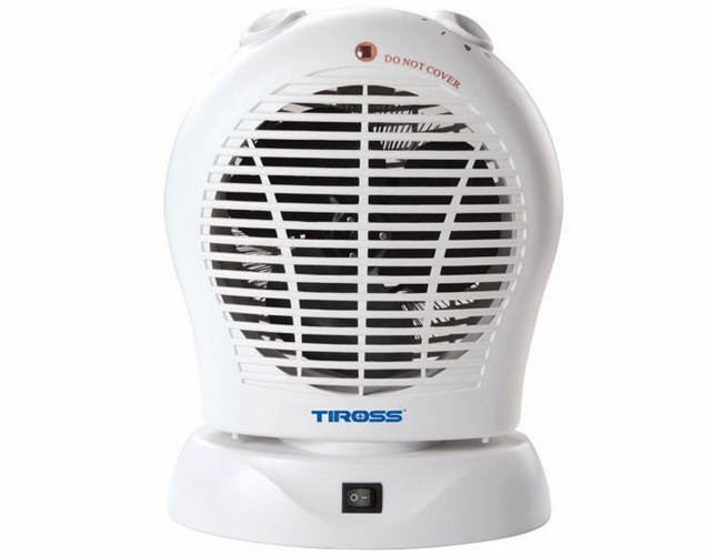 Quạt sưởi Tiross TS944 hai chiều, điện ion âm, 2000W