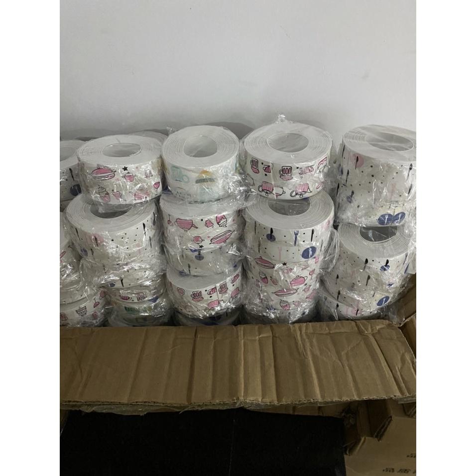 Cuộn Keo Dán Họa Tiết Đẹp Mắt Không Thấm Nước Viền Gạch Trang Trí Nhà Cửa Cho Nhà Bếp/Bồn Tắm