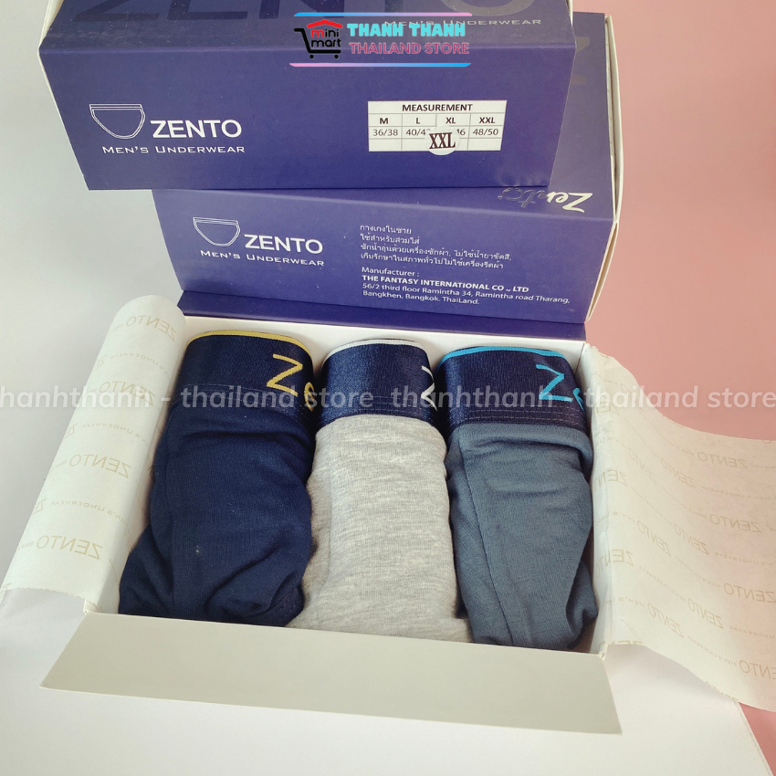 Quần Sịp Nam chất cotton mêm thấm hút mồ hôi ZENTO Thái Lan