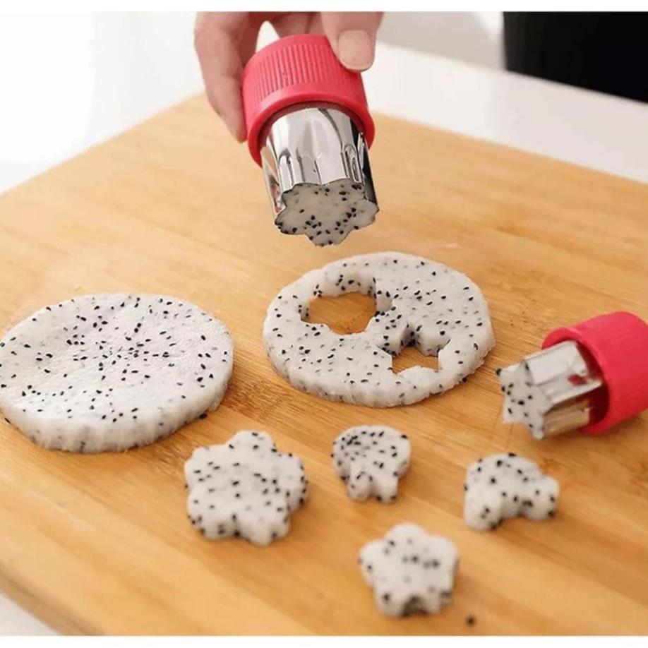 Bộ dụng cụ tỉa rau củ quả 8 món - bộ dụng cụ tỉa cà rốt..