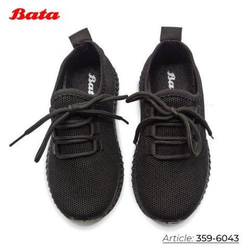 Giày sneaker trẻ em Thương hiệu Bata màu đen 359-6043