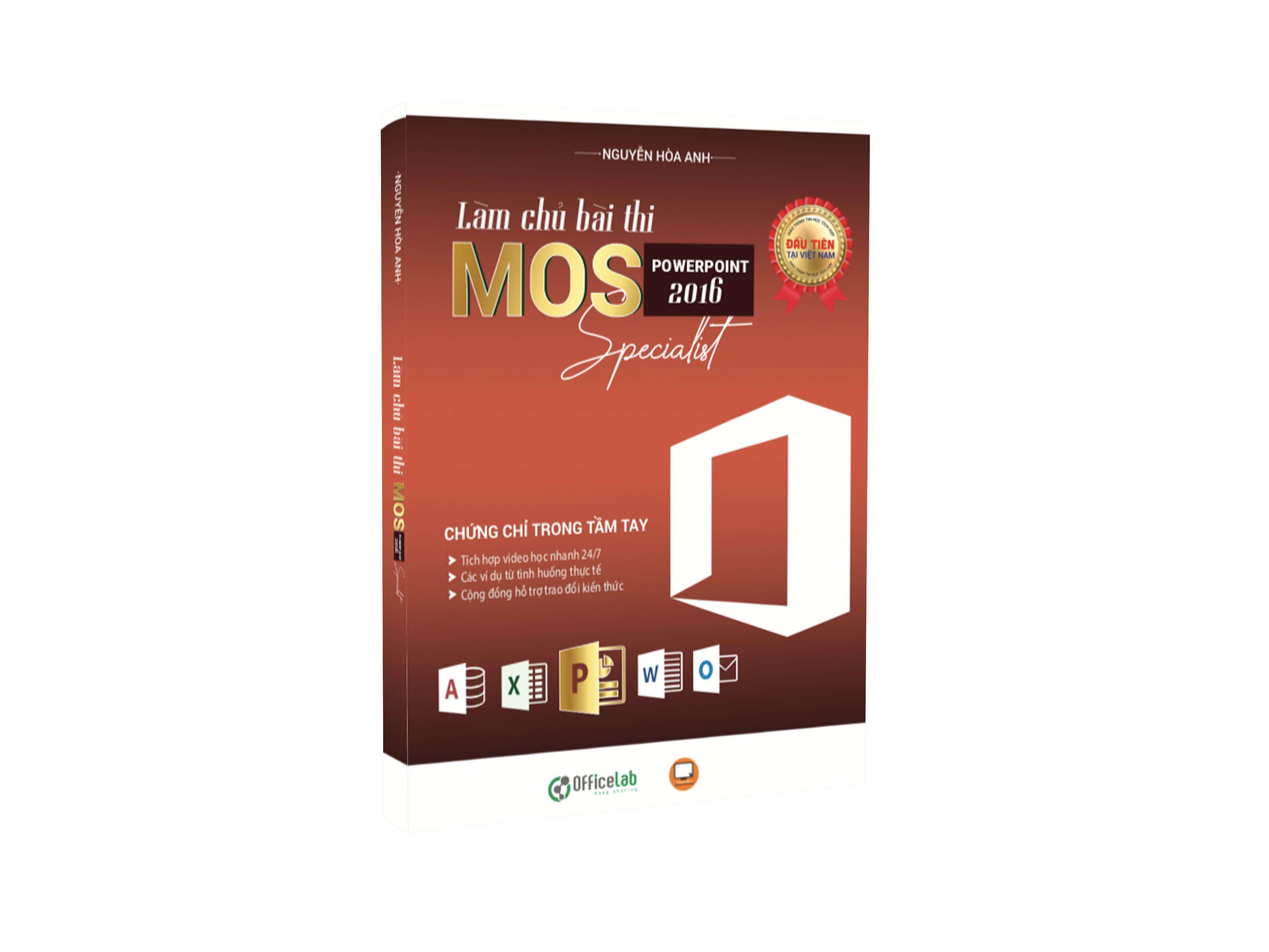 Sách - Combo &quot;Làm Chủ Bài Thi MOS Powerpoint 2016 Specialist&quot;, Ứng dụng tin học văn phòng cơ bản - tinhocmos