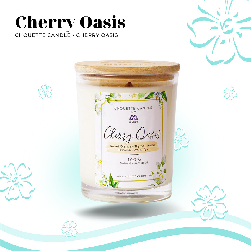 Ly nến thơm Chouette Candle CHC1027 Cherry Oasis 182g