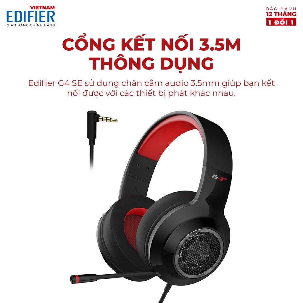 Tai nghe gaming âm thanh 5.1 EDIFIER G4 SE Kèm Mic đàm thoại Khử tiếng ồn - Hàng chính hãng Bảo hành 12 tháng 1 đổi 1