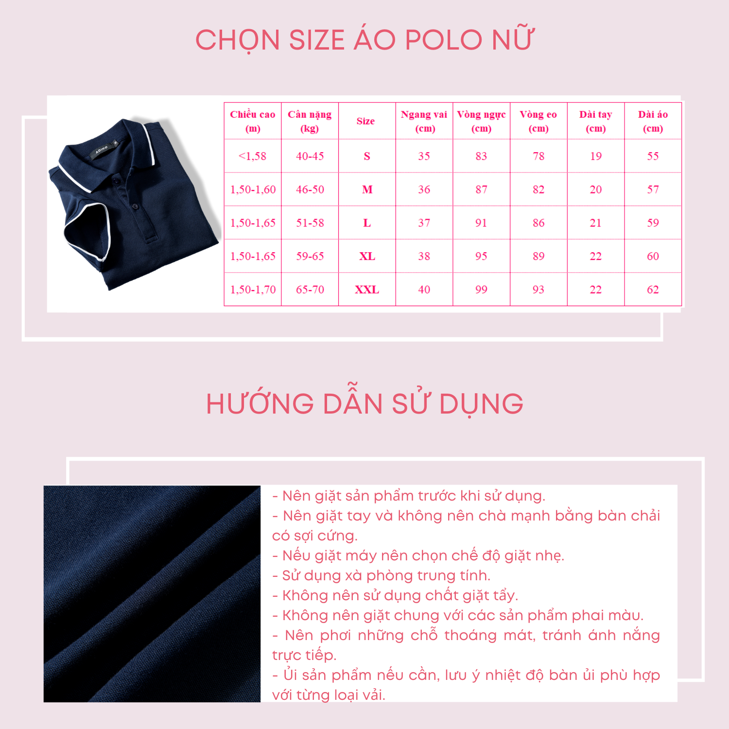 Áo polo nữ ADINO màu xanh đen phối viền xẻ lai vải cotton co giãn dáng slimfit trẻ trung APN02