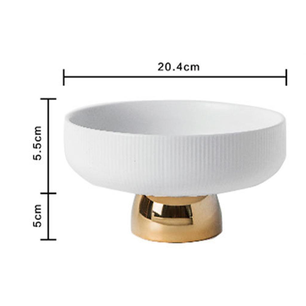 Ceramic Fruit Plate Round Display Reusable Stand for Countertop Buffet Cake