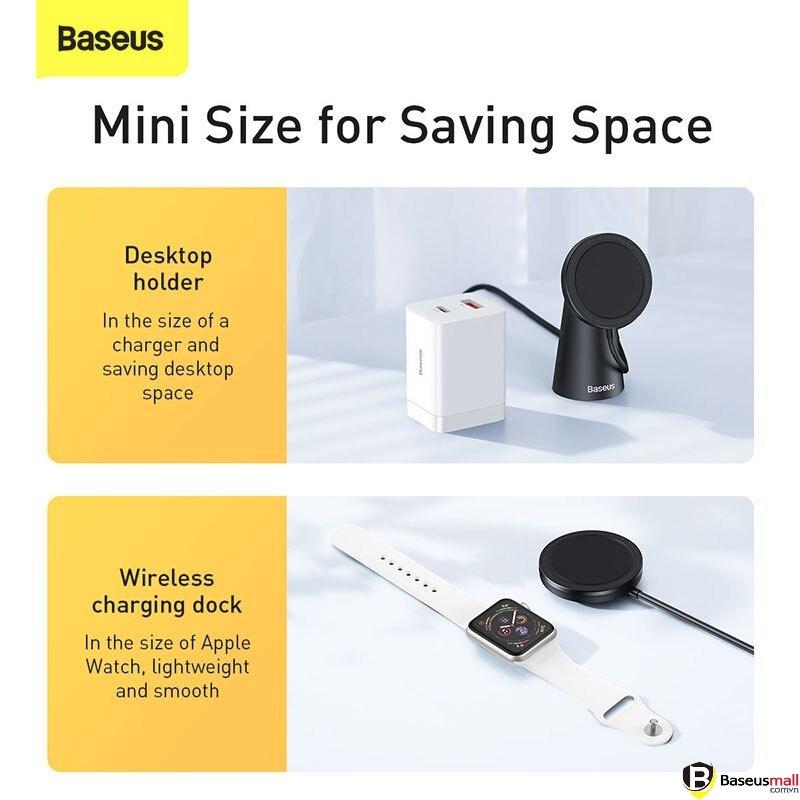 Baseus -BaseusMall VN Bộ sạc không dây Baseus Vertically and Horizontally Magnetic Changing (Hàng chính hãng)