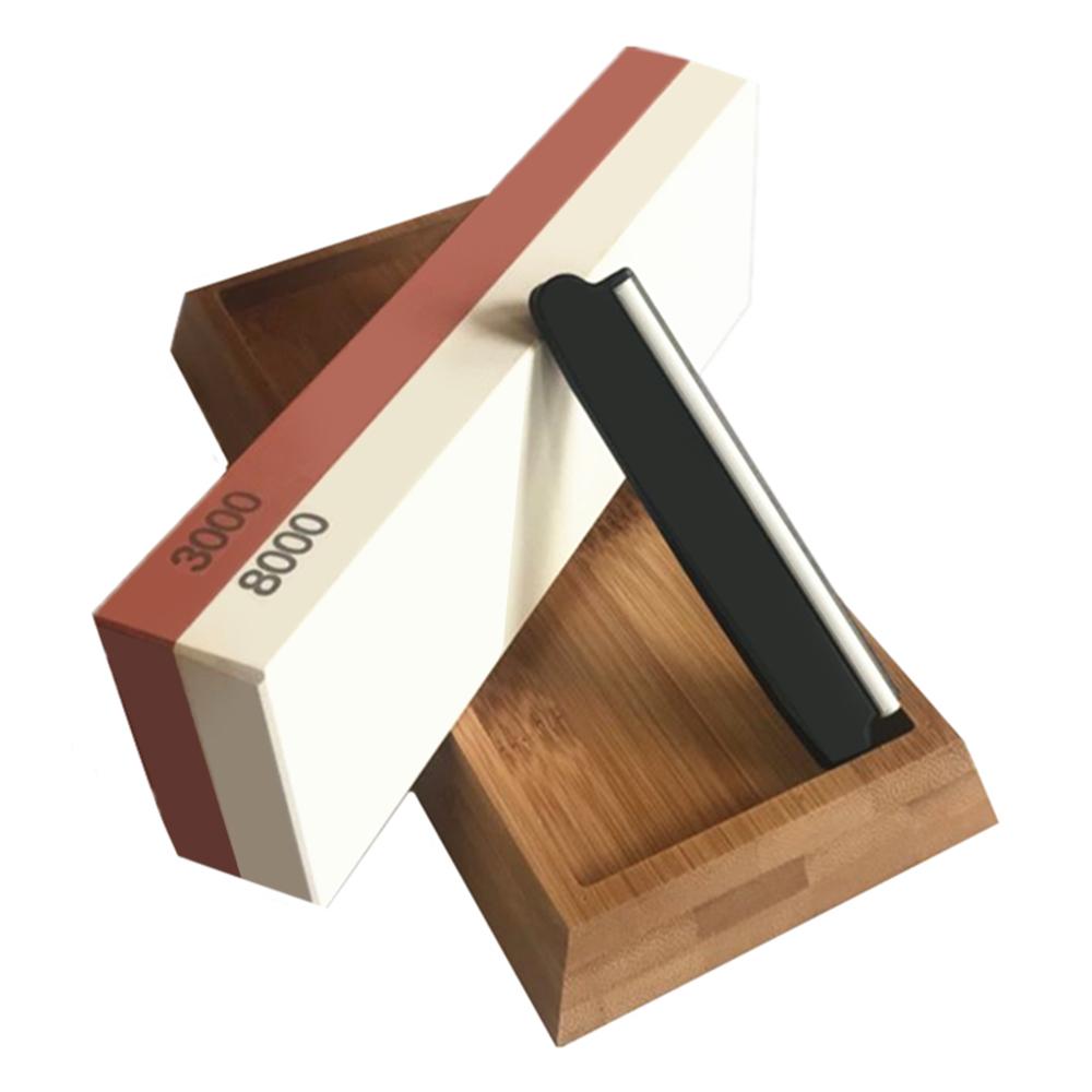 Bộ mài đá mài kép 3000/8000 với silicon chống trượt