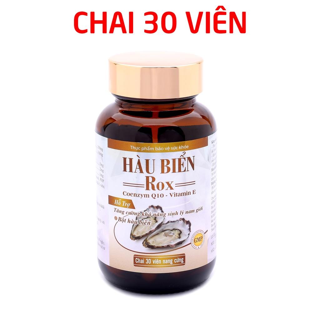 Hàu Biển ROX tăng cường sinh lý nam, bổ thận, tráng dương - Hộp Trắng 30 viên