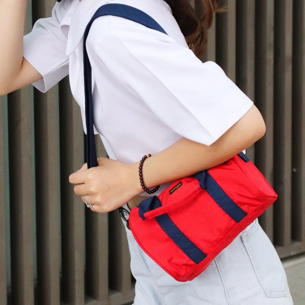 Túi Trống Đeo Chéo Mini Duffle Bag 1 Ngăn Lớn Có Dây Đeo | Thiết Kế Nhỏ Gọn Tiện Dụng Nhều Màu Trơn