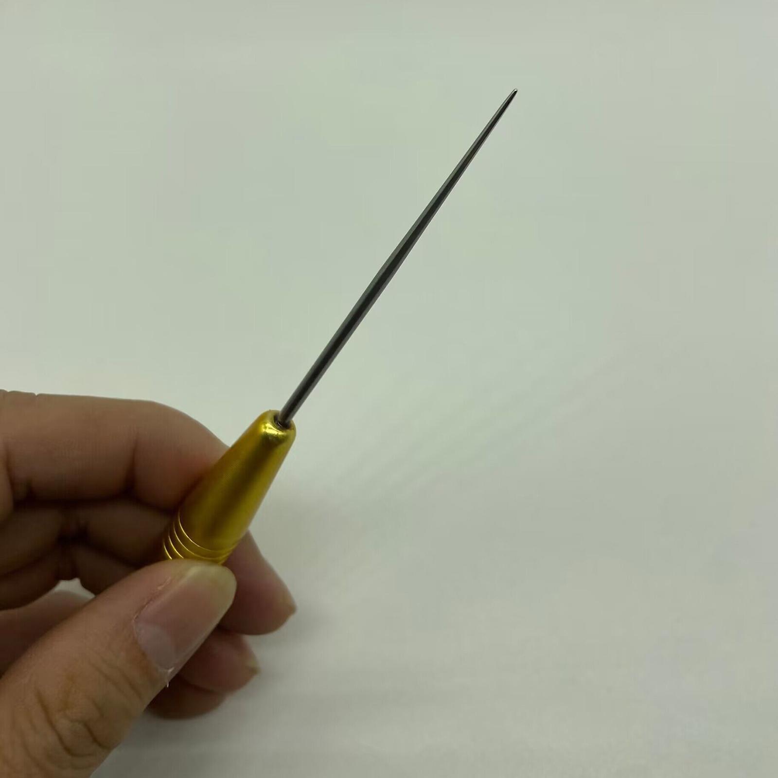 Durable Racquet Stringing Straight Awl String Guiding Sewing Awl Tennis Badminton Racket Stringing Tools for Making Hole Leathercraft Repair