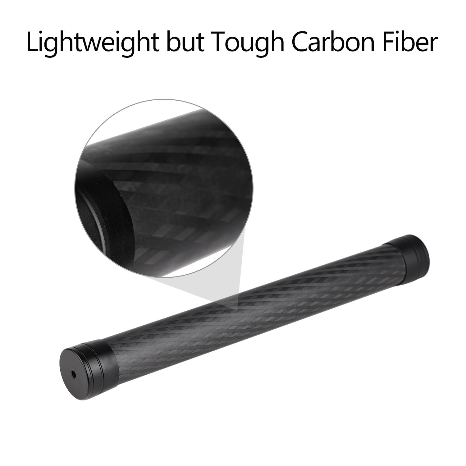 Thanh chụp ảnh mở rộng ổn định sợi carbon đa năng với vít 1/4 inch