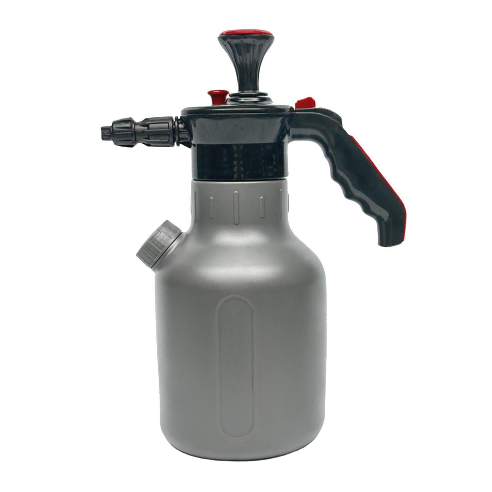 Spray Kettle Manual Foaming Sprayer 1.8L Hand Pressurized Manual Two Nozzles Pressure Foam Sprayer Car Wash Pump for Home Cleaning