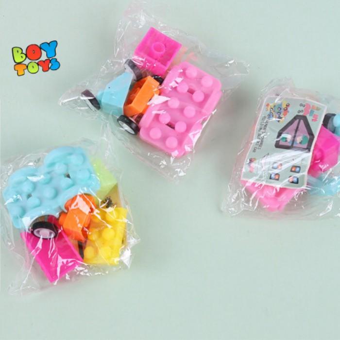 Đồ chơi xếp hình xe lắp ráp mini nhiều màu sắc cho bé thỏa sức sáng tạo