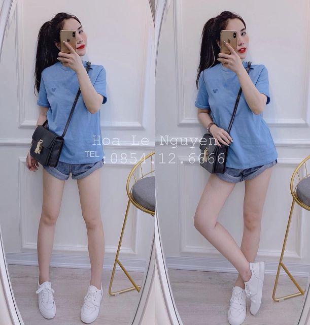 Áo thun Mickey thêu tay lật siêu Kute Hottttt
