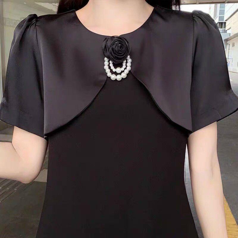 ĐẦM SUÔNG CỔ HOA PHỤ KIỆN