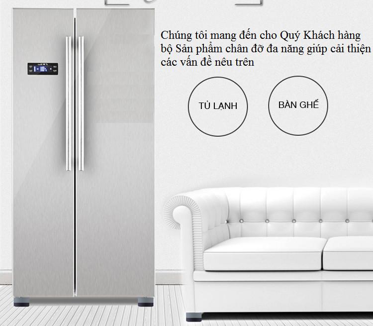 Bộ 4 Chân Đế Kê Máy Giặt, Máy Sấy, Bàn Ghế - Giao Màu Ngẫu Nhiên - Hàng Loại 1