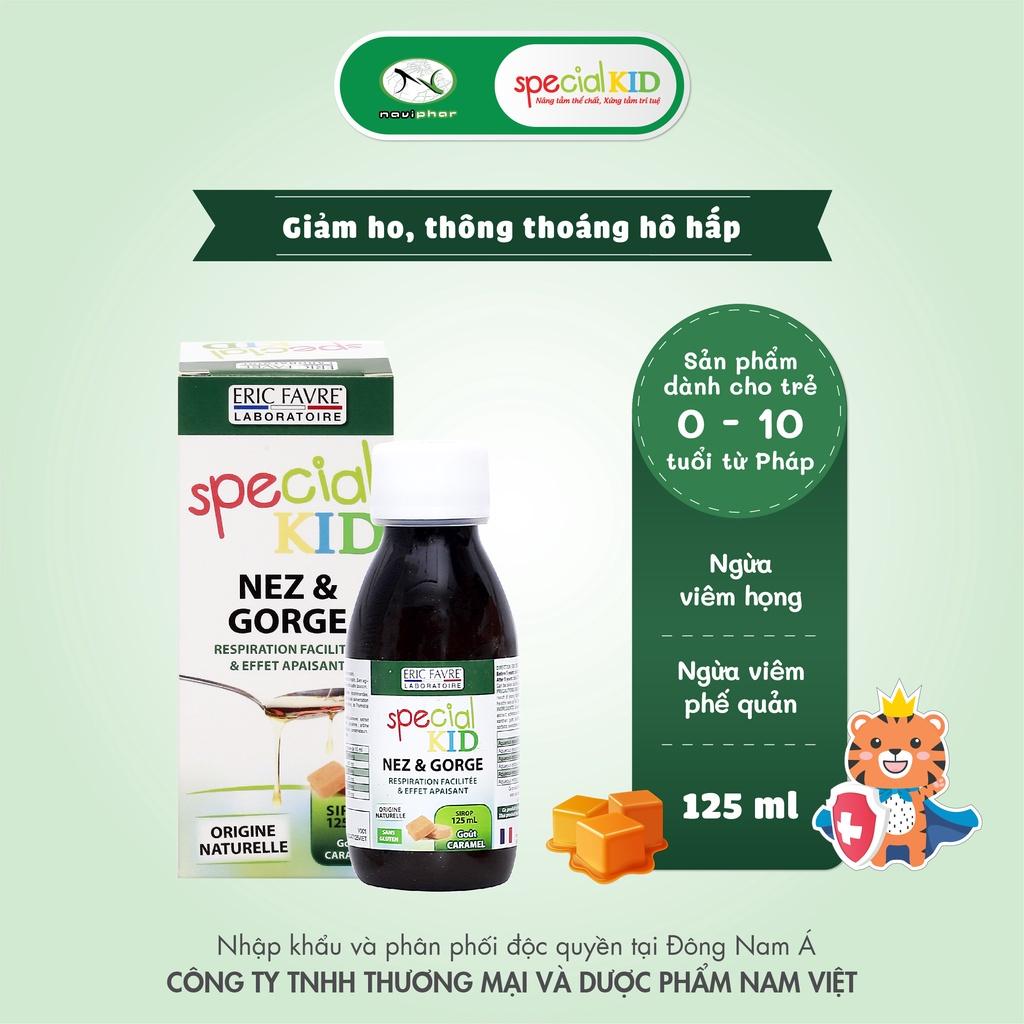 Special Kid Nez Gorge Siro ho giảm viêm đường hô hấp, Ngăn ngừa viêm họng phế quản tăng đề kháng