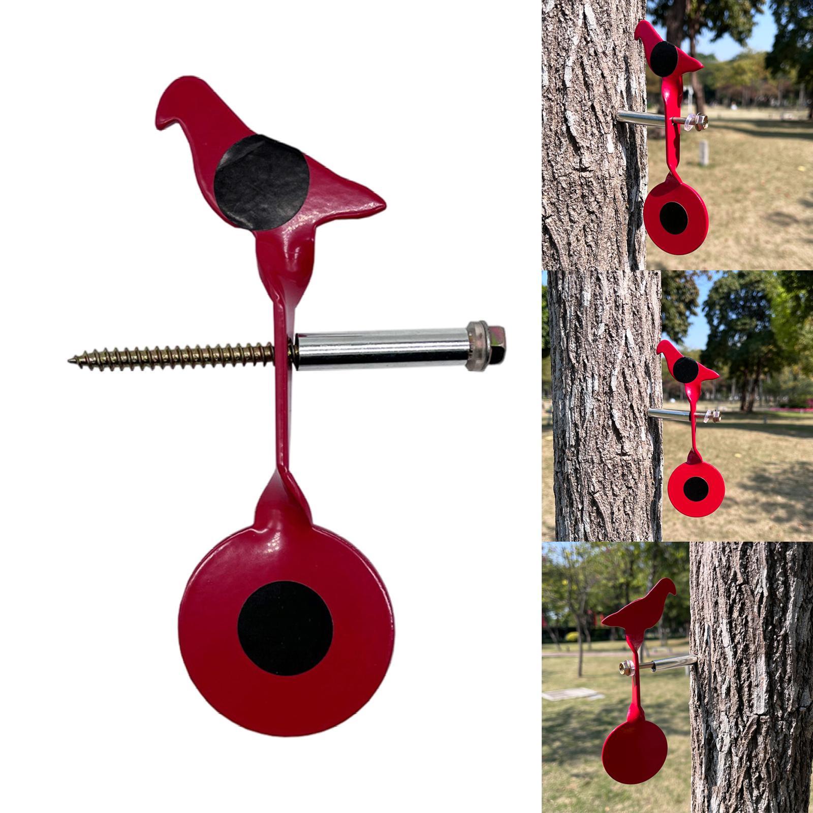 Red Bird Shape Shooting Target Auto Resetting Spinner Resetting Target for Hunting Practice