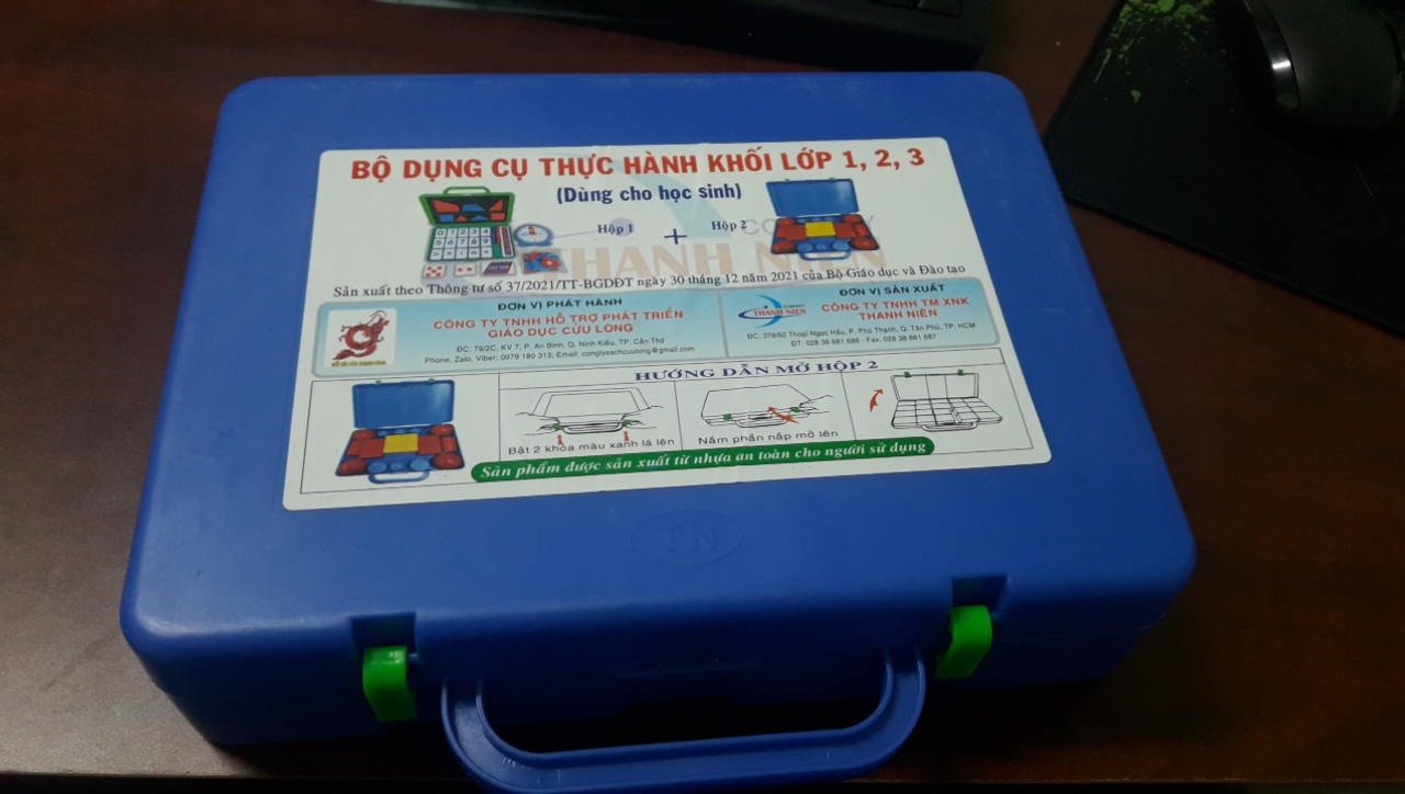 BỘ DỤNG CỤ THỰC HÀNH TOÁN, TIẾNG VIỆT LỚP 1