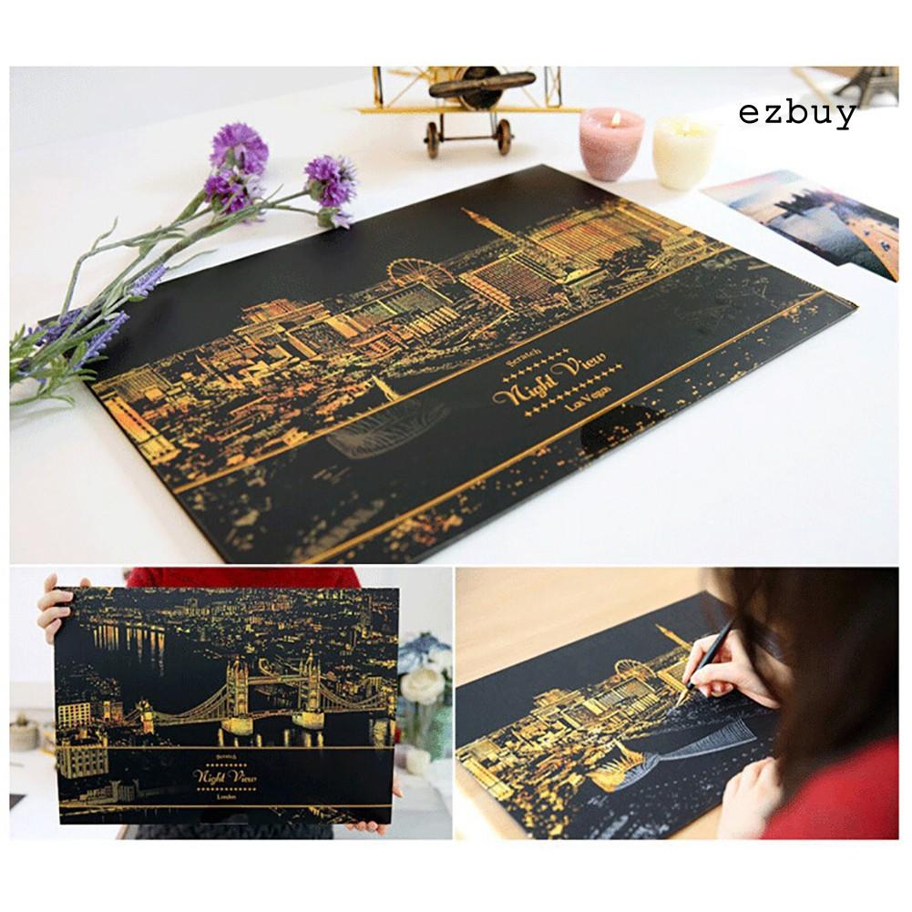 Tranh Vẽ Ezbuy1 45x30cm