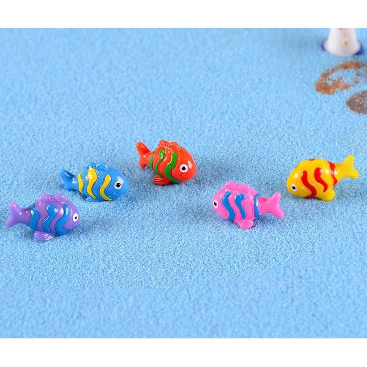 Combo 02 mẫu mô hình cá biển Địa Trung Hải trang trí tiểu cảnh, bonsai, thủy sinh, DIY