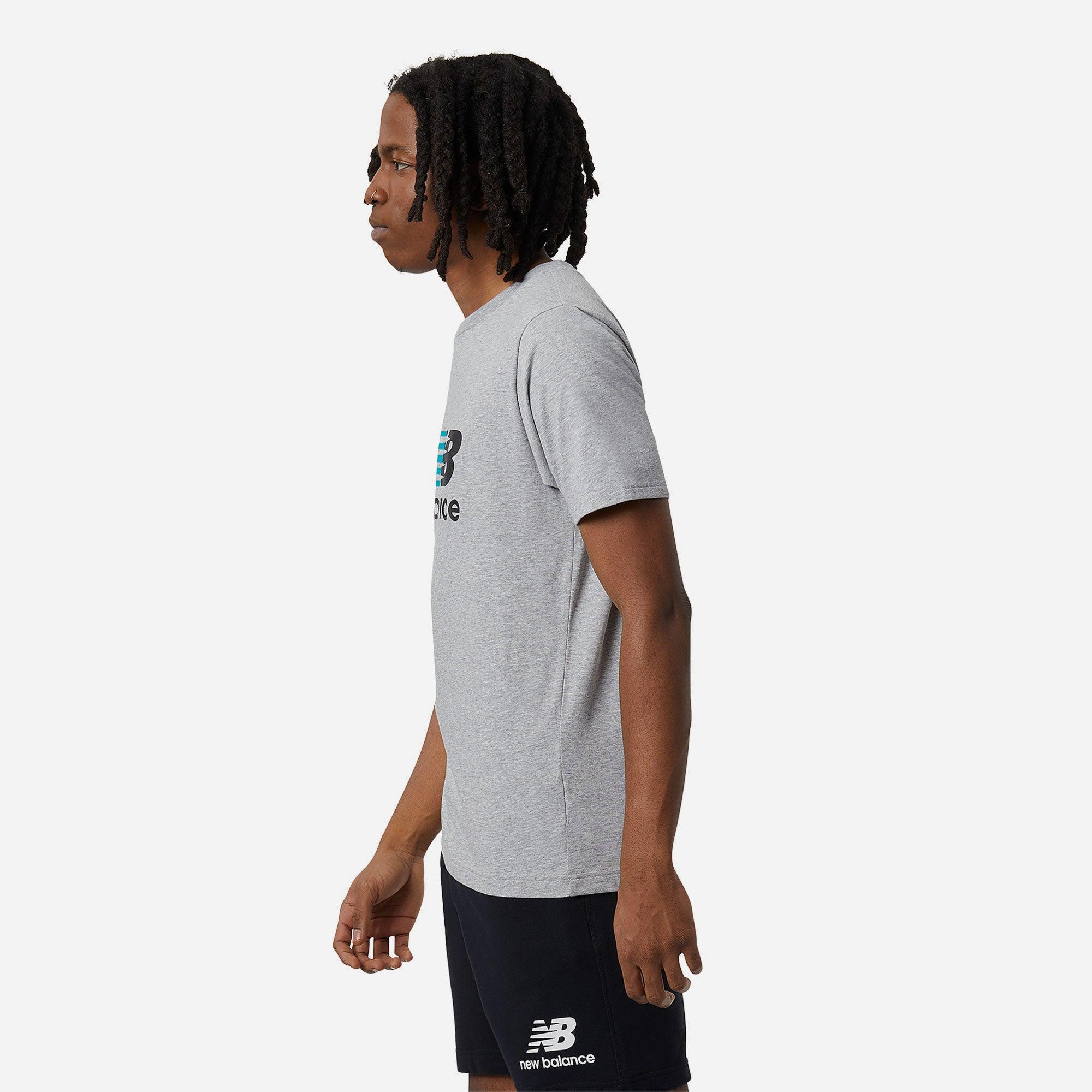 Áo thun thời trang nam New Balance LIFESTYLE T-SHIRT M ATHLETIC GREY - MT23904AG