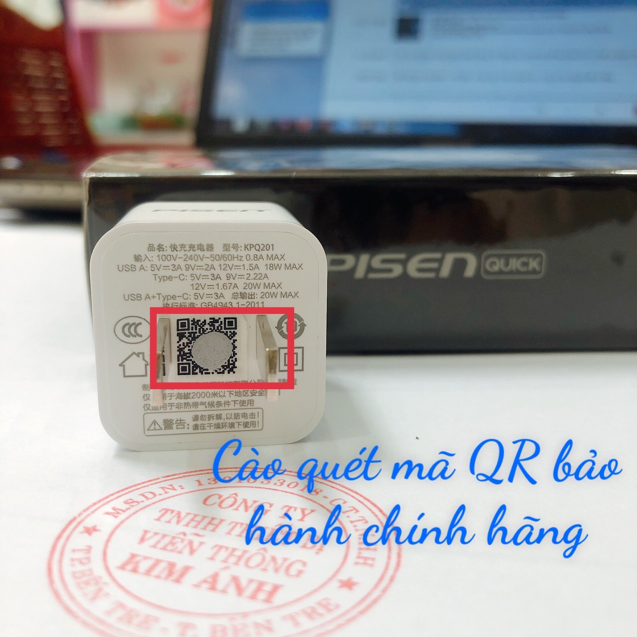 Cóc sạc nhanh Pisen Quick ice 20W siêu nhỏ 2 cổng sạc - PISEN QUICK ice Dual Port QP 20W , hàng chính hãng
