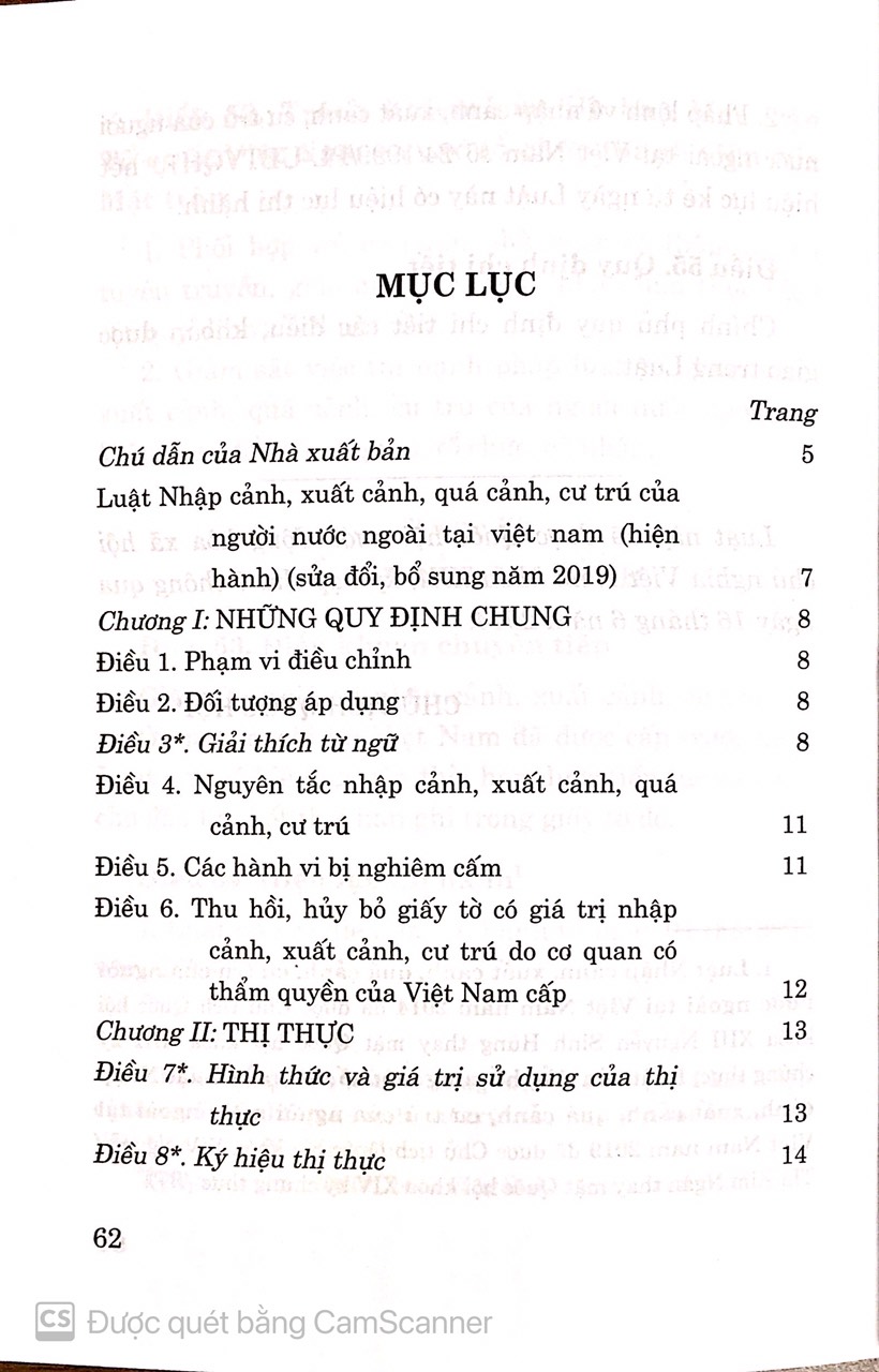 Luật nhập cảnh, xuất cảnh, quá cảnh, cư trú của người nước ngoài tại Việt Nam