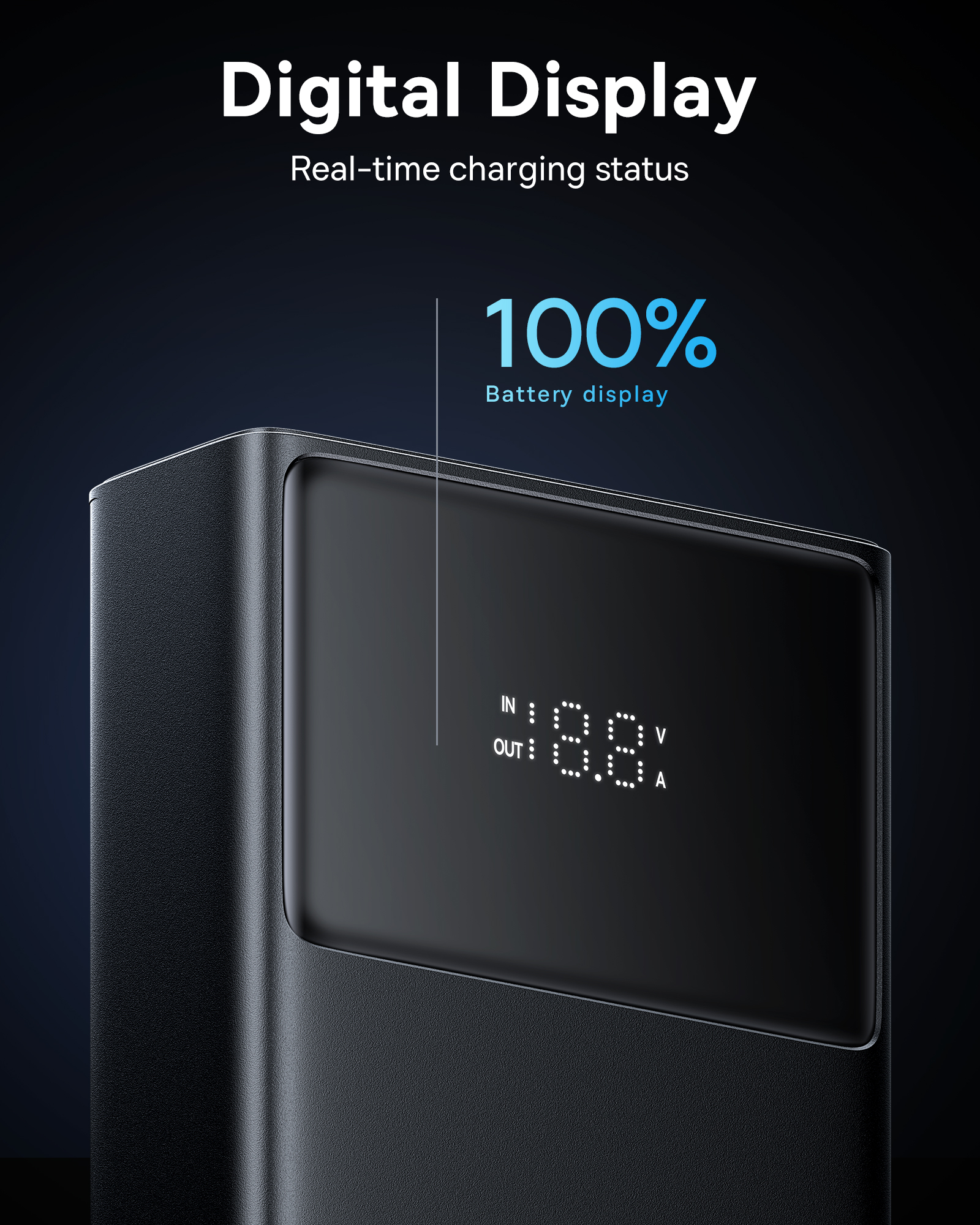 Pin Sạc Dự Phòng OS-Baseus Star-Lord Digital Display Fast Charging Power Bank 20000mAh 65W (Kèm cáp sạc USB to TypeC 3A, 30m) (Hàng chính hãng)