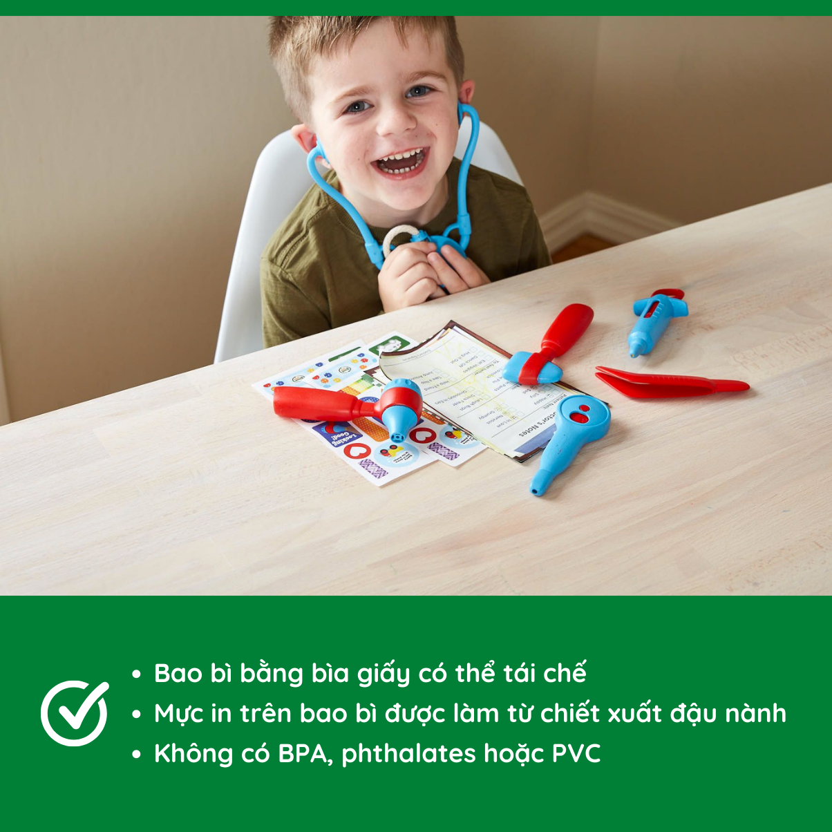 Bộ Đồ Chơi Đóng Vai Bác Sỹ Green Toys Cho Bé Từ 2-8 Tuổi