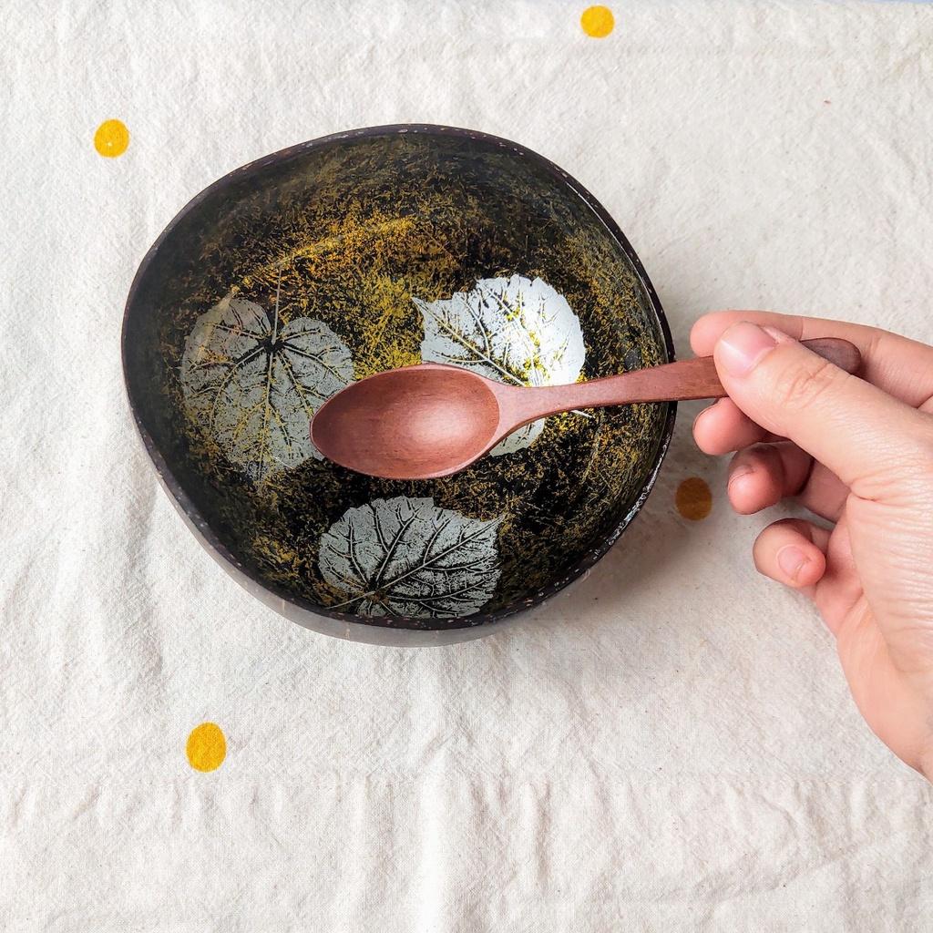 Chén/Gáo Dừa Sơn Mài Mỹ Nghệ, Bát Dừa Thủ Công Cao Cấp, Chụp Ảnh Trang Trí